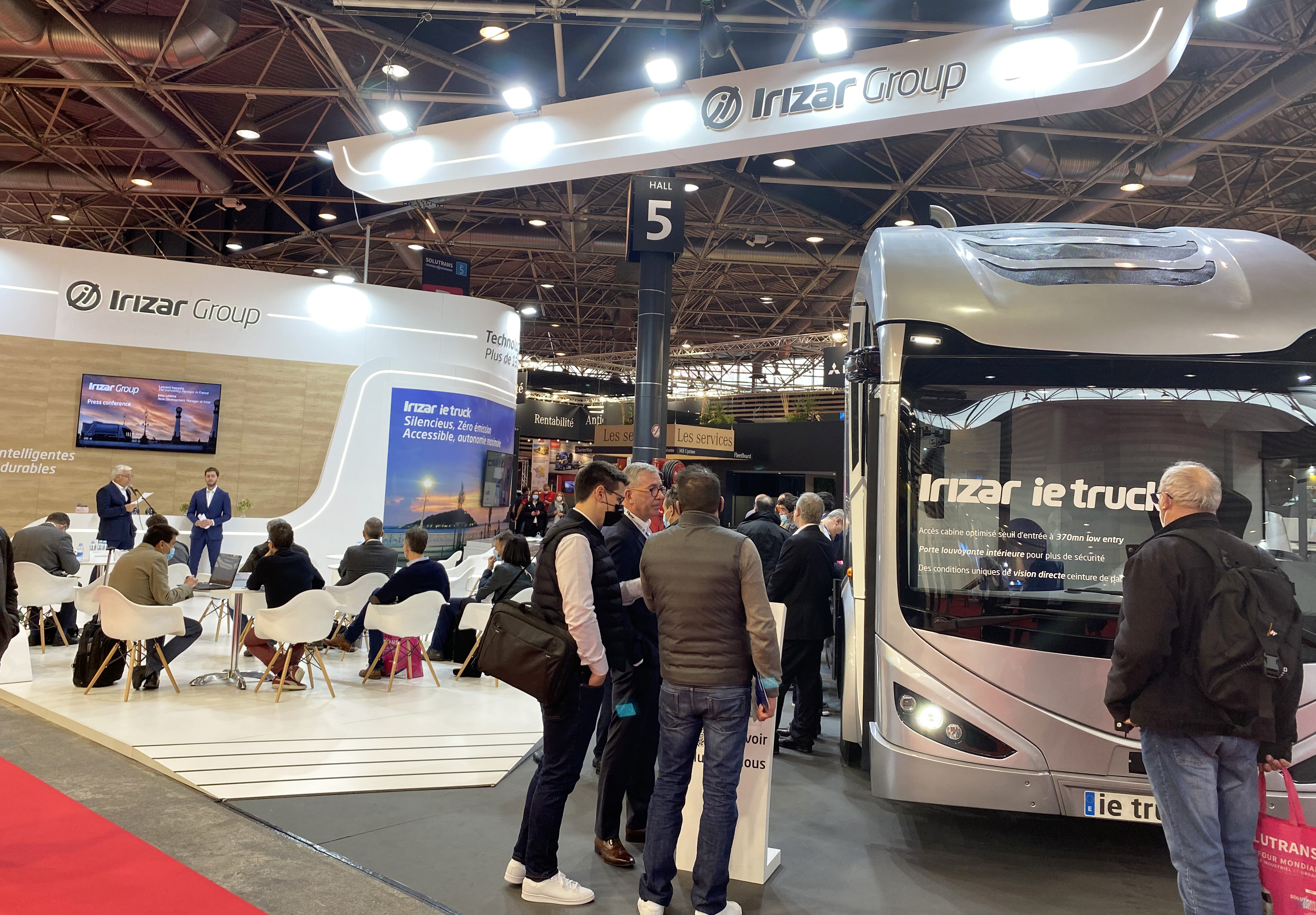 The Irizar Group will present the innovative electric Irizar ie truck at the Solutrans international trade fair in Lyon EuroExpo from 16 to 20 November.  The Irizar ie truck is a sustainable zero-emission truck, designed by the Irizar Group in response to