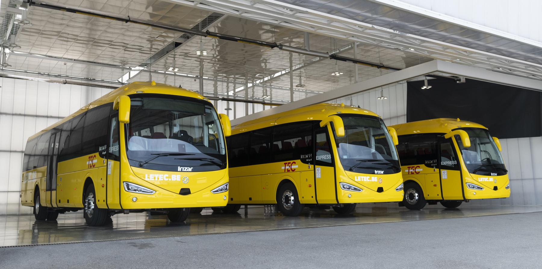 Autocares Irizar para el transporte público de Wallonia en Bélgica